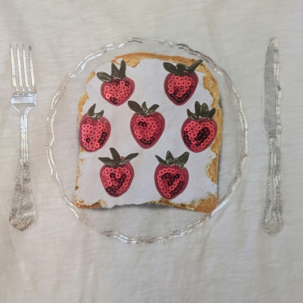 Crewcuts Strawberry Sequin Graphic Tee